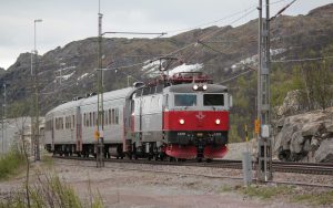 Schwedischer Schnellzug in Kiruna