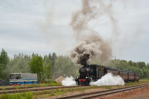 ©Foto: Steffen Mann | railmen | Finnland 2019 | Dampflok Hr3 995 2´c h2 Lokomotive 137/1941 mit P-Zug