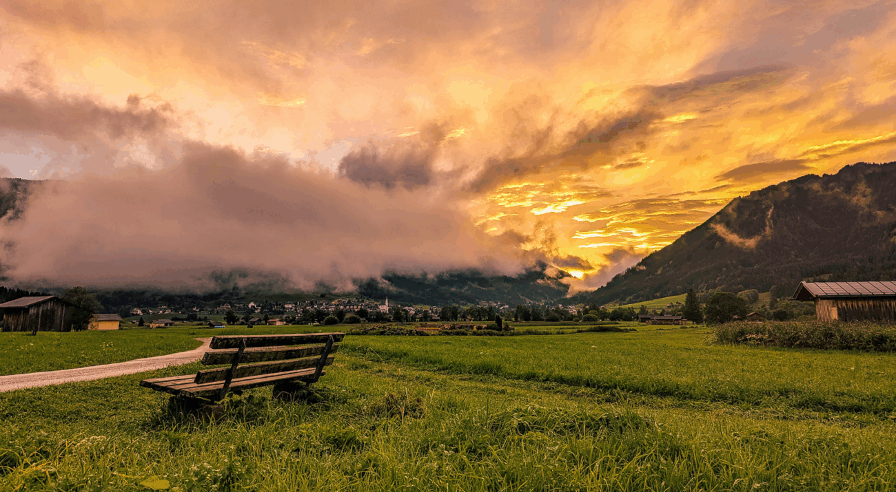 ©Foto: Robert Bathelmes | railmen | Sonnenuntergang in Ehrwald
